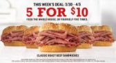 Arby’s Drive-Thru Orders: Arby’s Classic Roast Beef Sandwiches