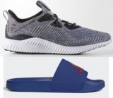 adidas Men’s Alphabounce Shoes + Adilette Shower Slides