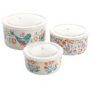 Pioneer Woman Kitchen Storage: 6-Piece Mazie Round Bowl Set w/ Lids