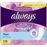 120-Count Always Thin Daily Liners