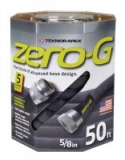 50′ Zero-G Black Aluminum Garden Hose