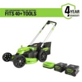 Greenworks Pro 60V Brushless Li-Ion Self-Propelled 25″ Electric Lawn Mower