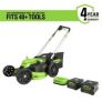 Greenworks Pro 60V Brushless Li-Ion Self-Propelled 25″ Electric Lawn Mower
