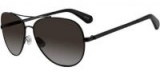 Kate Spade Avaline 2/S Polarized Aviator Sunglasses (Black)