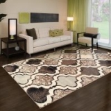 Impressions 5’x8′ Zisa Modern Area Rug (Ivory)
