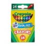 Crayola: 10-Ct Markers (Broadline or Fine Line) $1 each 24-Ct Crayons