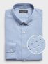Banana Republic Factory: Men’s Slim-Fit Non-Iron Print Shirt (Mist Blue)