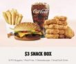 Select Burger King Stores: Cheeseburger 10pc Chicken Nuggets Med Fries Small Soda