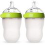 Comotomo Silicone Baby Bottles: 2-Pack 8-Ounce