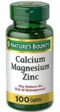 Amazon has 100 Caplets Calcium-Magnesium-Zinc by Nature’s Bounty + Vitamin D for immune support & calcium absorption for $2.60 with 5% S&S