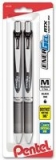 2-Pack Pentel EnerGel Deluxe RTX Liquid Gel Pen (0.7mm Black)