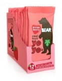 12-Count 0.7oz Bear Real Fruit Yoyos 100% Fruit Rolls (Strawberry)