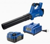 Kobalt 100 MPH 24V Max Li-Ion Brushless Leaf Blower w/ Battery + Charger
