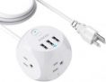Anker PowerPort Power Cube w/ 3 Outlets + 3 USB Ports (White)
