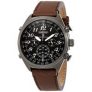 Seiko Men’s Prospex World Time Chronograph Watch w/ Brown Leather Strap