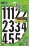 Hy-Ko 3″ Self-Adhesive Number Assortment (Black/White)