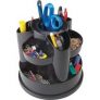 Staples 10-Compartment Rotating Desk Organizer (Black)