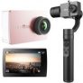YI 4K Action Camera (Rose Gold) + 3-Axis Gimbal Stabilizer