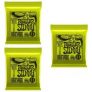 3-Pk Ernie Ball Guitar Strings: Regular or Super Slinky Electric Guitar Strings