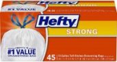 45-Count 13-Gallon Hefty Strong Tall Kitchen Trash Bags