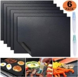 ACMETOP 6 Pack Large Grill Mat Non Stick BBQ Grill Mat $6.99