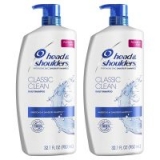 2-Pack 32.1oz Head and Shoulders Anti Dandruff Shampoo (Classic Clean)