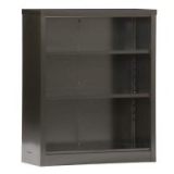 Sandusky Metal Bookcases & Tables: 42″ Metal 3-Shelf Standard Bookcase