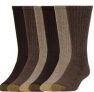 6-Pairs Gold Toe Men’s Harrington Crew Socks (Various Styles)