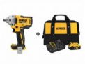 DeWALT 20-Volt Li-ion Cordless Impact Wrench + 5.0Ah Battery Kit