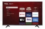 TCL 55″ Class 4K UHD HDR LED Roku Smart TV 4 Series 55S20 $148