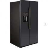 36″ GE GSS25I 25.1 cu. ft. Side by Side Refrigerator w/ Dispenser (Black Slate)