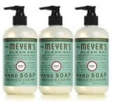 3-Pack 12.5-Oz Mrs. Meyer’s Clean Day Liquid Hand Soap (Basil or Lemon Verbena)