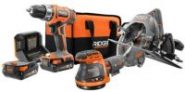 RIDGID 18V 3-Tool Combo Kit w/ 2x 2.0Ah Batteries Charger & Bag