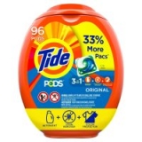 96-Count Tide Pods Liquid Laundry Detergent Pacs Original $16.08