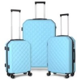3-Piece Travel Trolley Hard Shell Luggage Set (20” 24” & 28”)