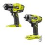 Ryobi ONE+ 18V Cordless 1/2″ Impact Wrench & 3/8″ Impact Wrench (Tools Only)
