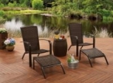 Better Homes & Gardens 5-Piece Wicker Adirondack Chair Chat Set