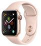 Apple Watch Series 4 40mm GPS Smartwatch (Pink) + NEXT Sport Band Watch Strap