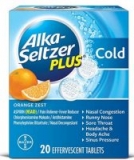 20-Ct Alka-Seltzer Plus Cold Medicine (Effervescent Tablets – Orange Zest) $2.46 5% or $1.99 15% AC w/s&s