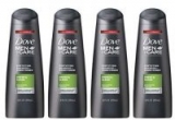 Dove Men+Care 2 in 1 Shampoo and Conditioner, Fresh and Clean, 12 oz, 4 count