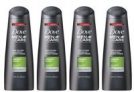 Dove Men+Care 2 in 1 Shampoo and Conditioner, Fresh and Clean, 12 oz, 4 count