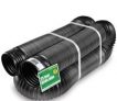 Flex-Drain 51110 Flexible/Expandable Landscaping Drain Pipe, Solid, 4-Inch by 25-Feet