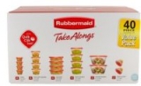40-Pc Rubbermaid TakeAlongs Food Storage Containers