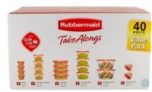 40-Pc Rubbermaid TakeAlongs Food Storage Containers