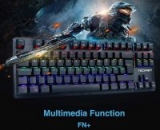 TeckNet Wired Rainbow Backlit Mechanical Keyboard