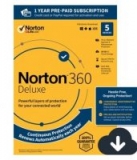 NORTON 360 DELUXE, 1-Year Subscription, 5 DEVICE, PC, MAC [Digital Download]