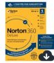 NORTON 360 DELUXE, 1-Year Subscription, 5 DEVICE, PC, MAC [Digital Download]