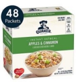 48-Count Quaker Instant Oatmeal Packets (Apples & Cinnamon)