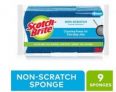 Scotch-Brite Non-Scratch Scrub Sponge, Cleaning Power for Everyday Jobs, 9 Scrub Sponges