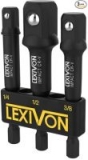 Lexivon Tools: 13-Pc Hex Bit Set $11.25 3-Piece 3/8 Socket Set